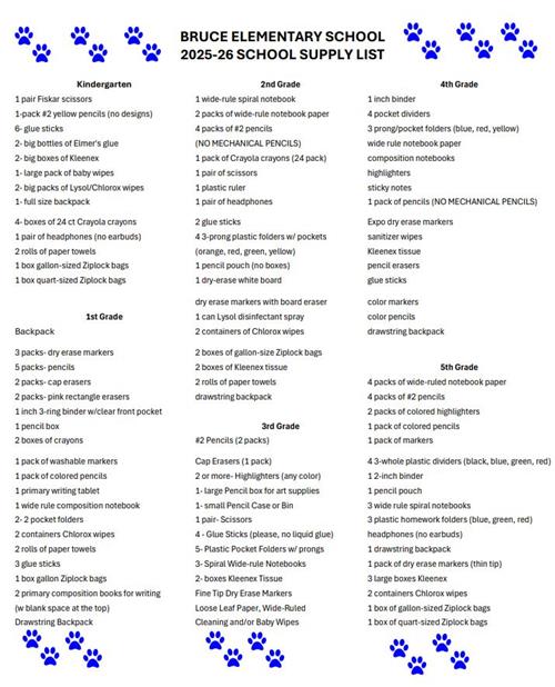 Supply List